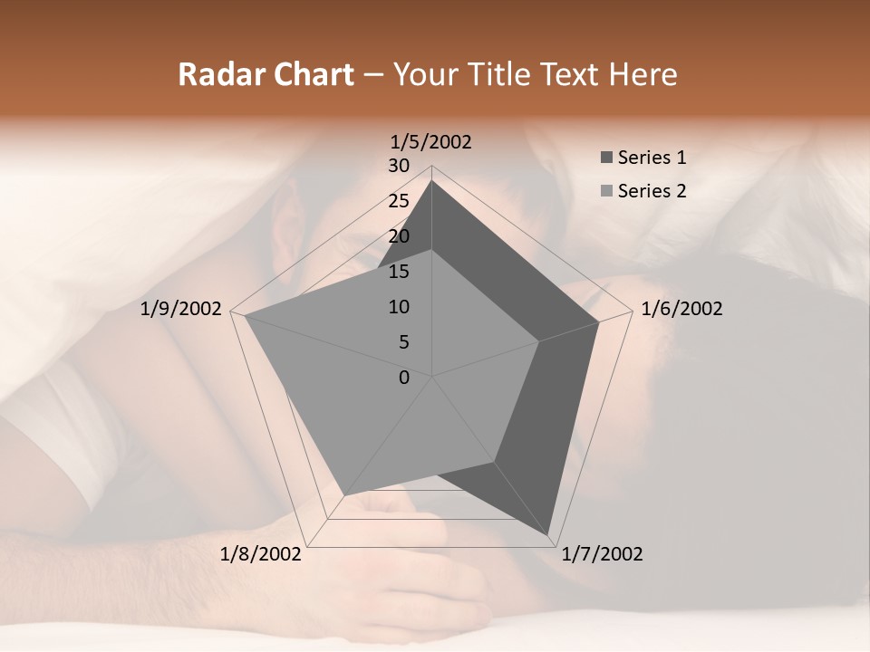 Bedroom Cuddle Couple PowerPoint Template