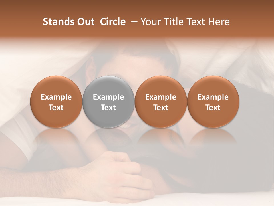 Bedroom Cuddle Couple PowerPoint Template