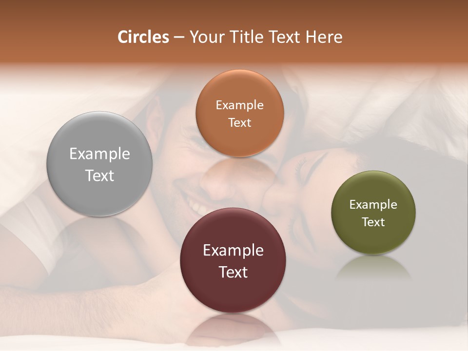 Bedroom Cuddle Couple PowerPoint Template