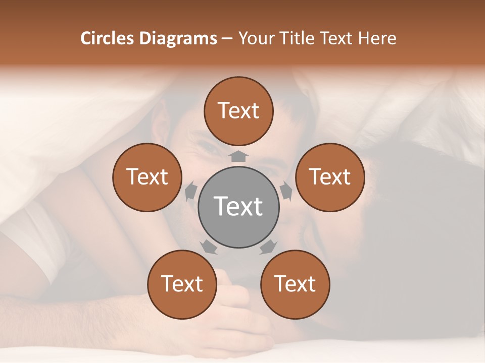 Bedroom Cuddle Couple PowerPoint Template