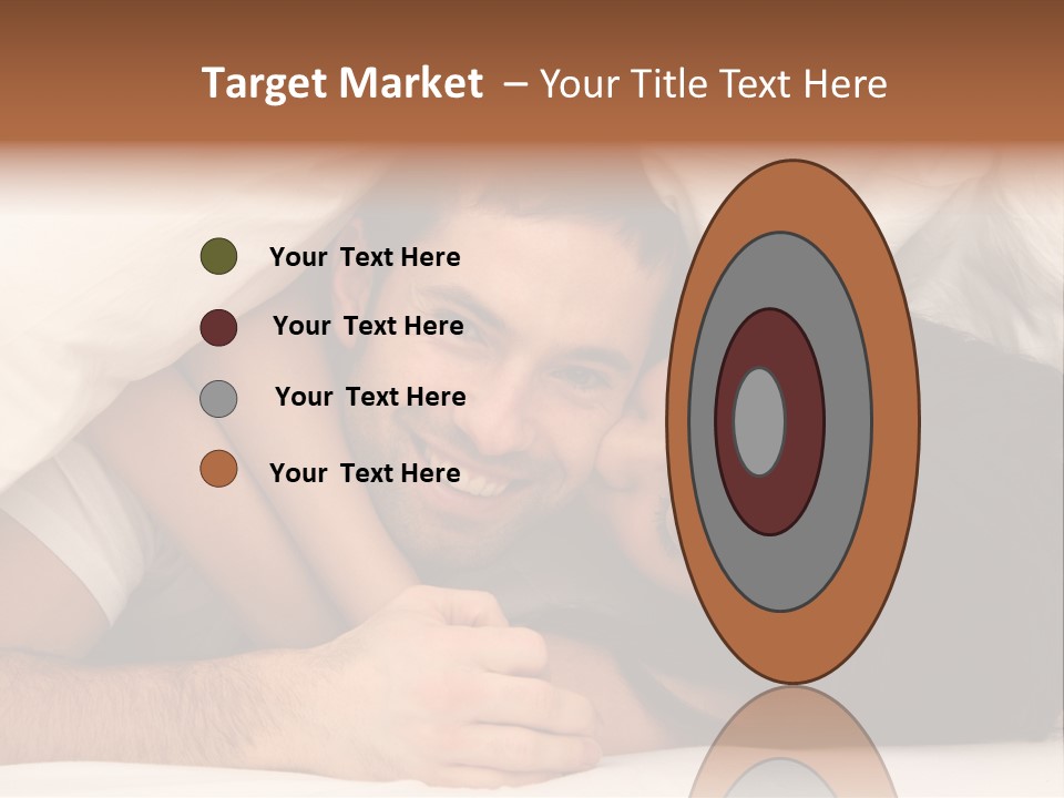 Bedroom Cuddle Couple PowerPoint Template