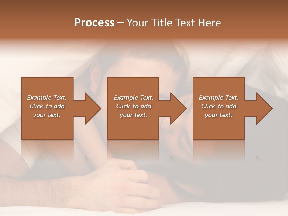 Bedroom Cuddle Couple PowerPoint Template