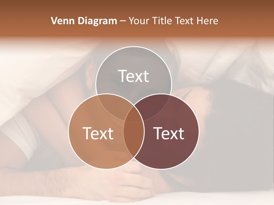 Bedroom Cuddle Couple PowerPoint Template