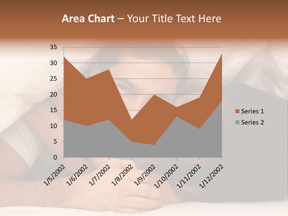 Bedroom Cuddle Couple PowerPoint Template