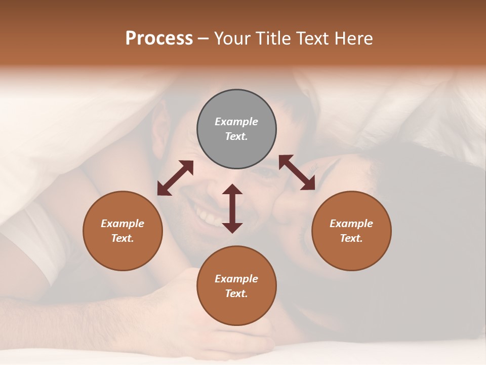 Bedroom Cuddle Couple PowerPoint Template