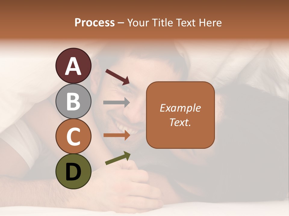 Bedroom Cuddle Couple PowerPoint Template