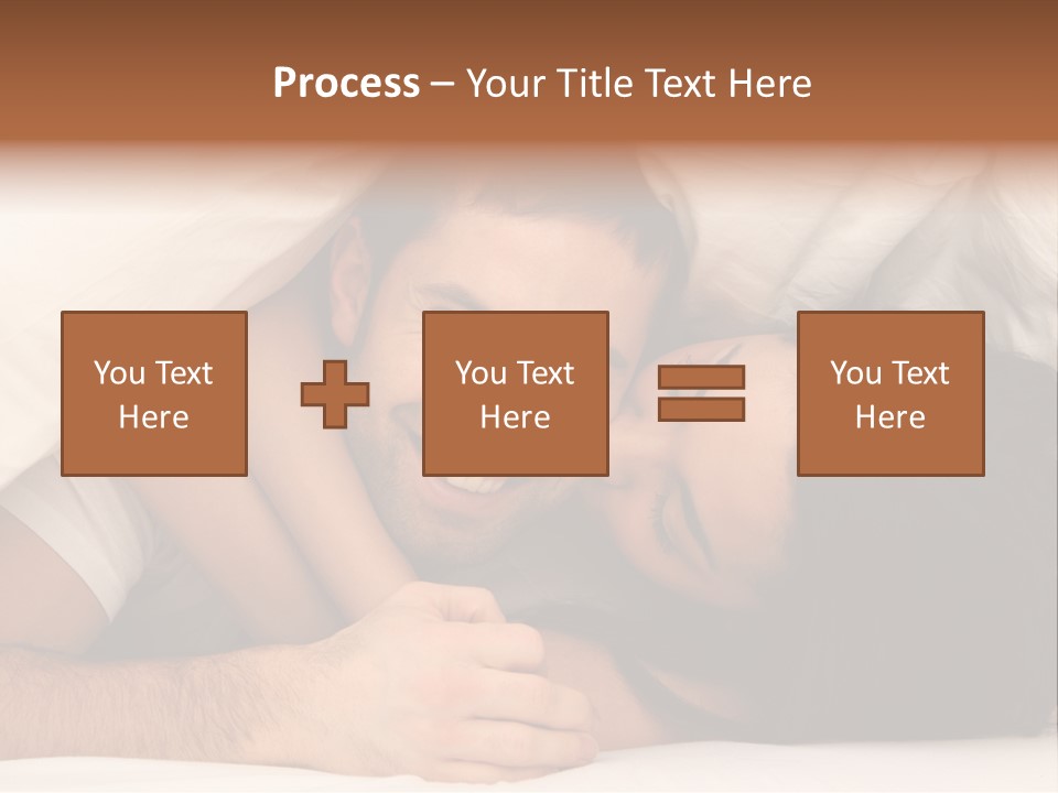 Bedroom Cuddle Couple PowerPoint Template