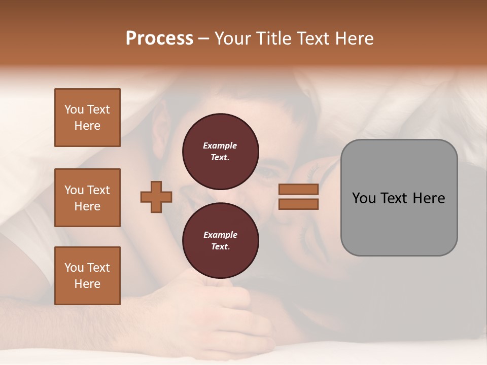 Bedroom Cuddle Couple PowerPoint Template