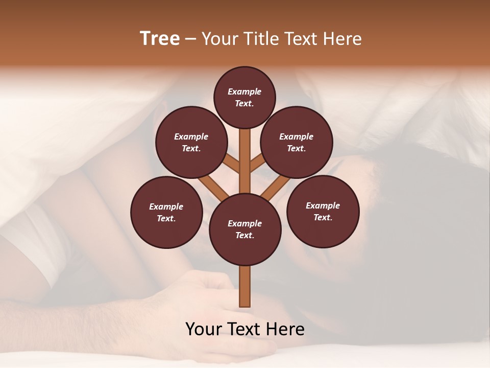 Bedroom Cuddle Couple PowerPoint Template