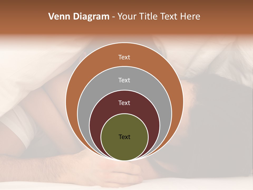 Bedroom Cuddle Couple PowerPoint Template