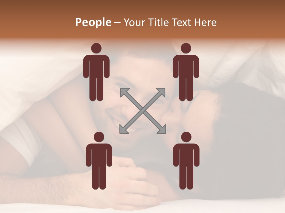 Bedroom Cuddle Couple PowerPoint Template