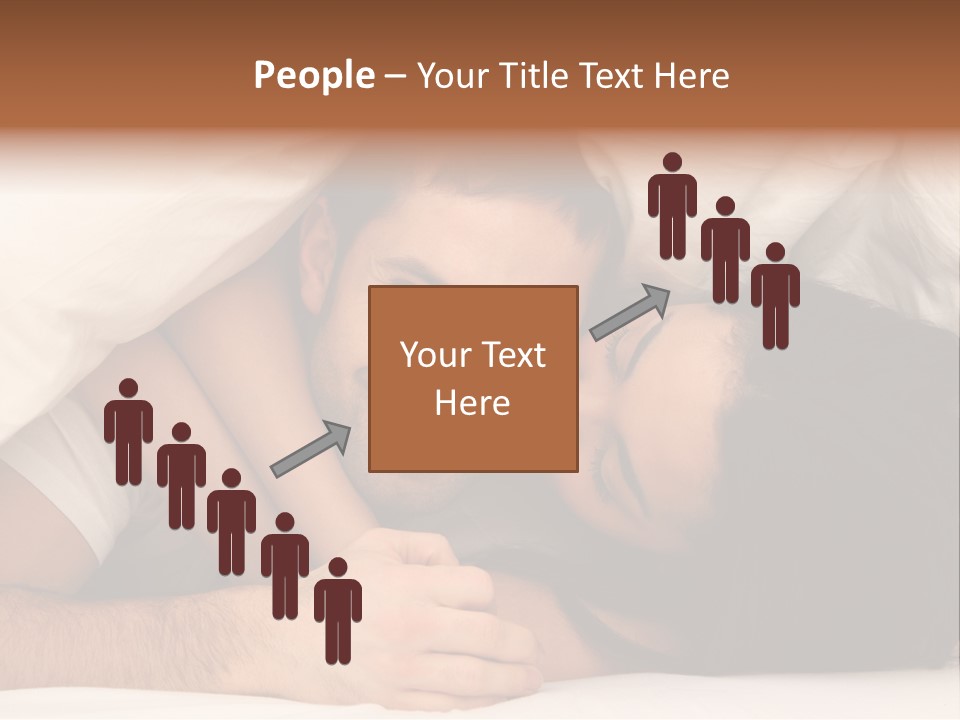 Bedroom Cuddle Couple PowerPoint Template
