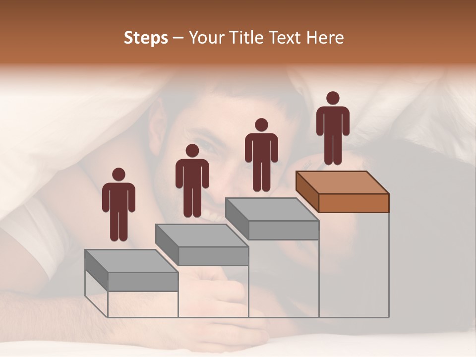 Bedroom Cuddle Couple PowerPoint Template