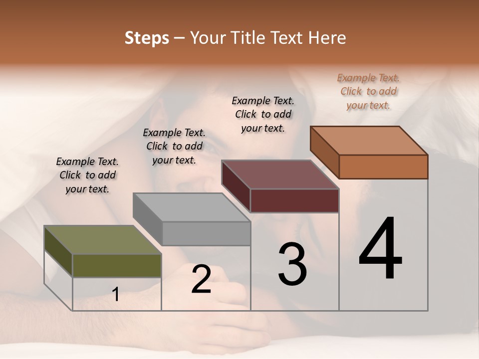 Bedroom Cuddle Couple PowerPoint Template