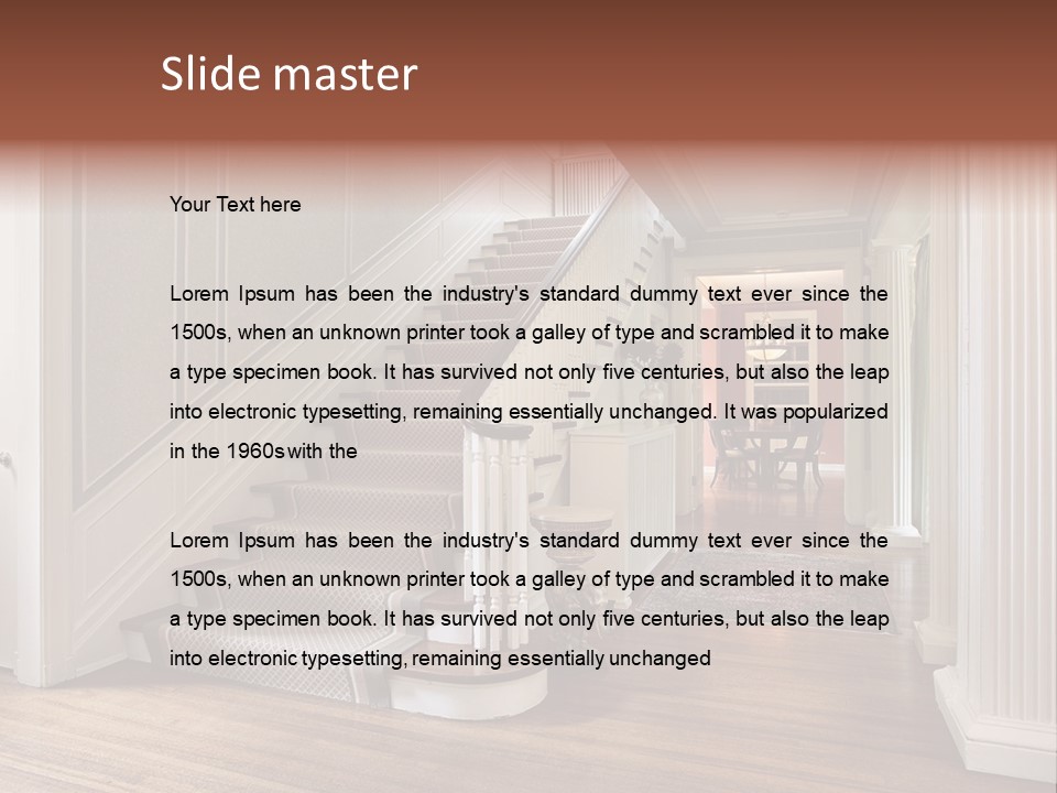 Luxury Decor Room PowerPoint Template
