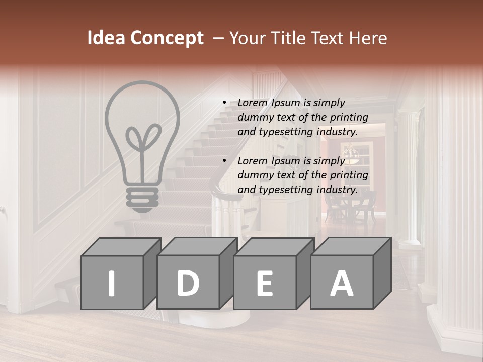 Luxury Decor Room PowerPoint Template