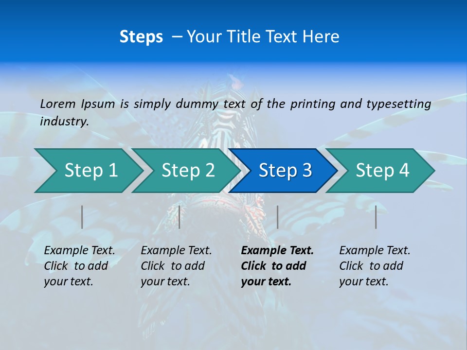 Lionfish Fish Freeport PowerPoint Template