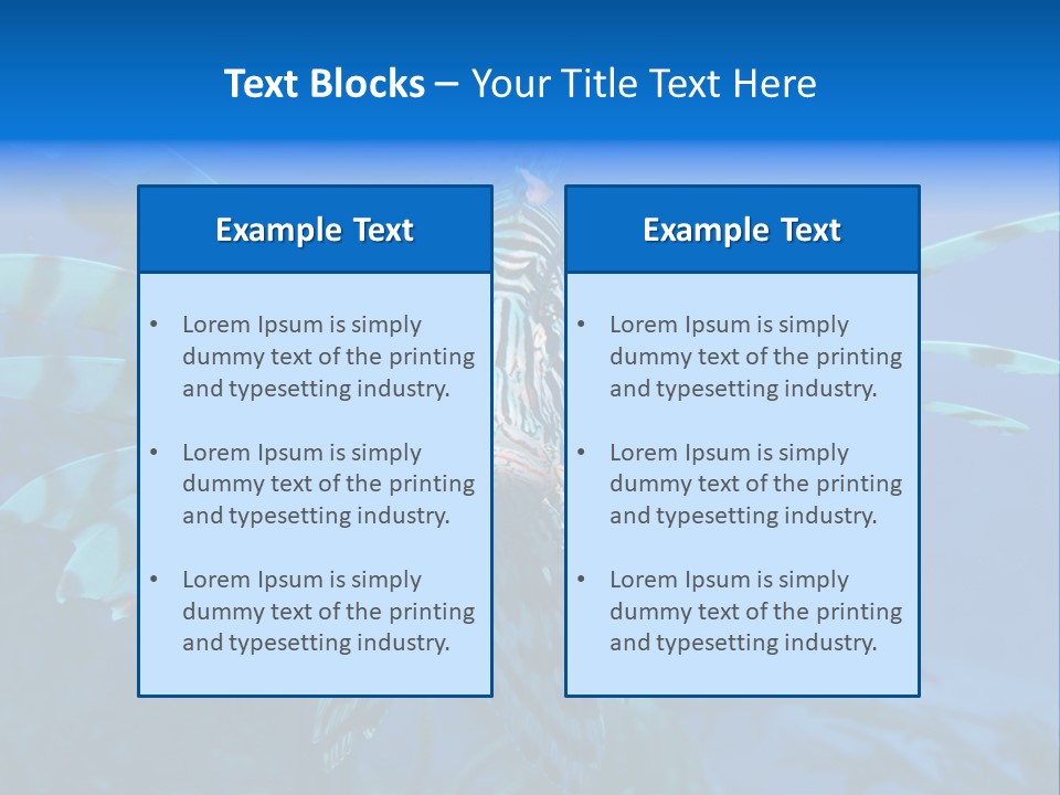 Lionfish Fish Freeport PowerPoint Template