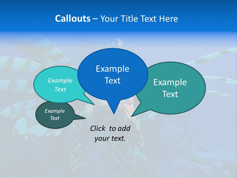 Lionfish Fish Freeport PowerPoint Template