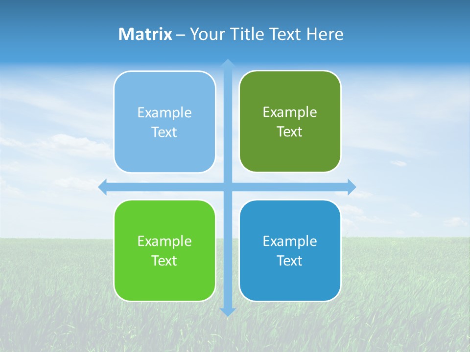 Daylight Cloud Field PowerPoint Template