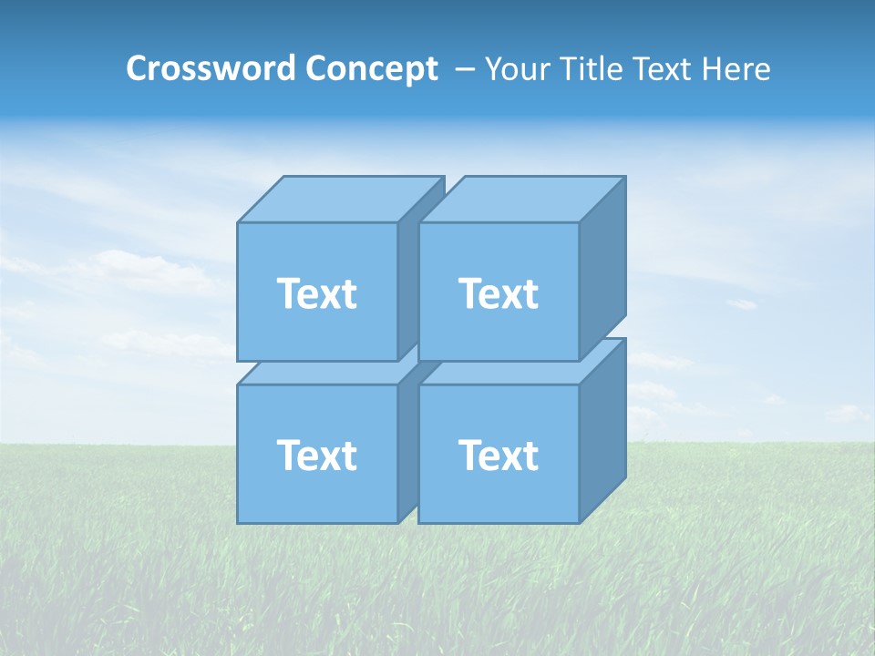 Daylight Cloud Field PowerPoint Template