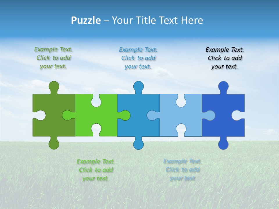 Daylight Cloud Field PowerPoint Template