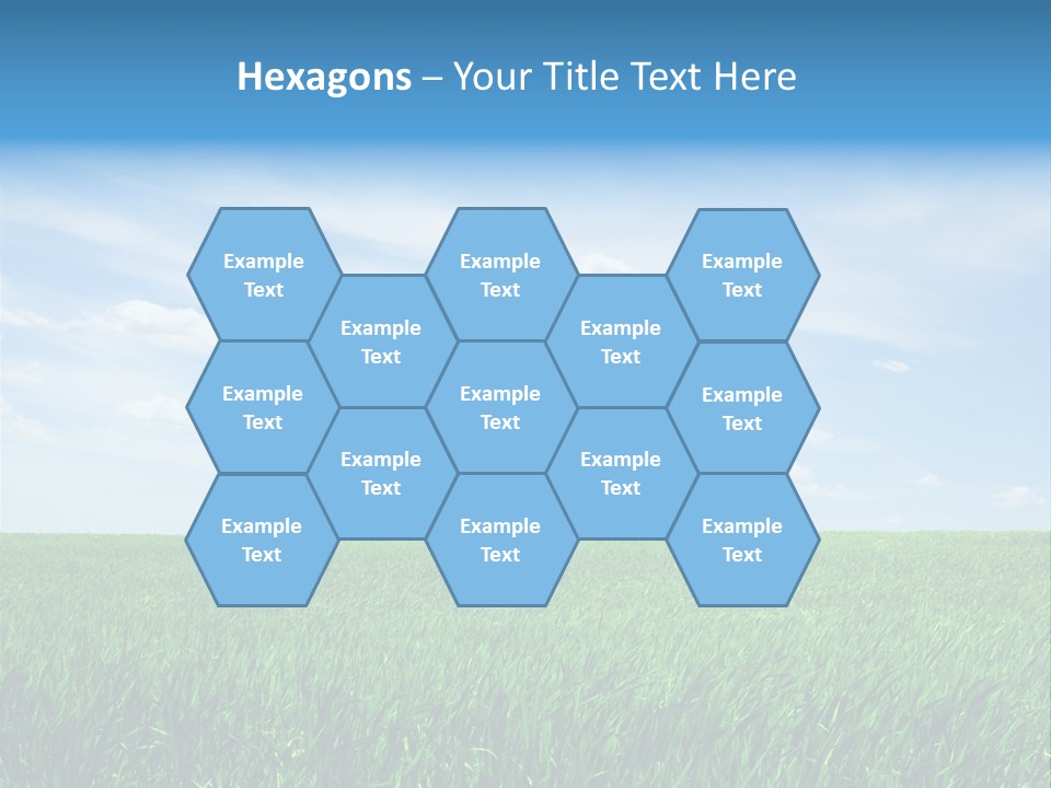 Daylight Cloud Field PowerPoint Template