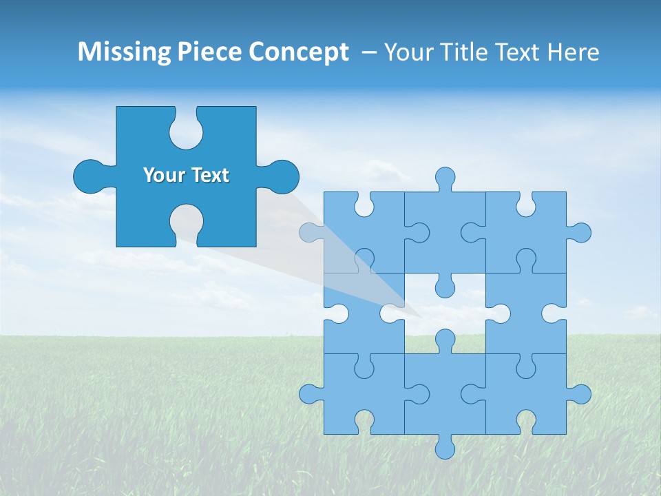 Daylight Cloud Field PowerPoint Template