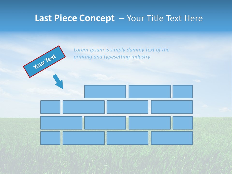 Daylight Cloud Field PowerPoint Template