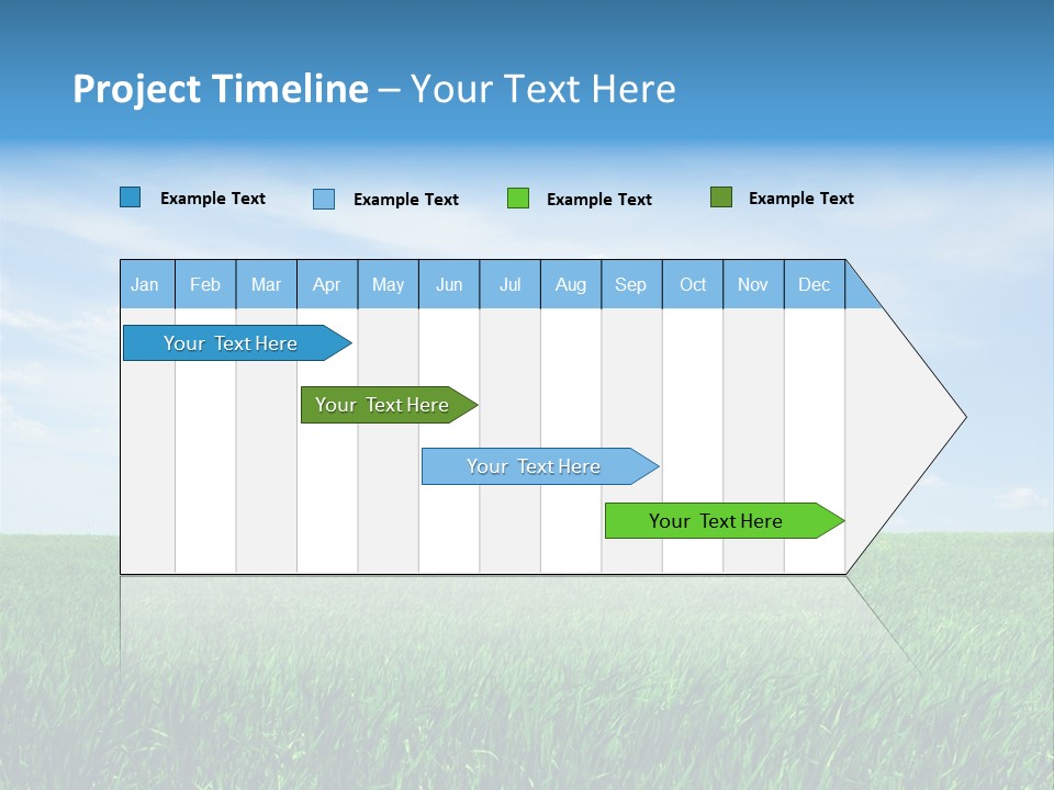 Daylight Cloud Field PowerPoint Template