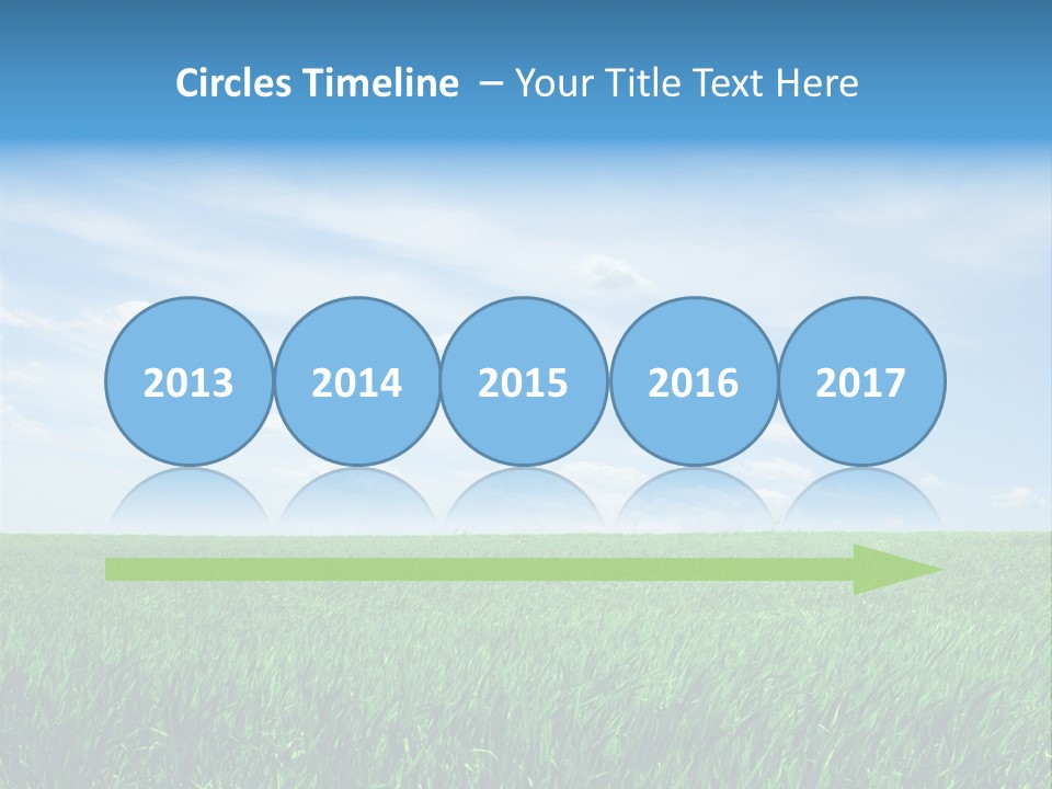Daylight Cloud Field PowerPoint Template