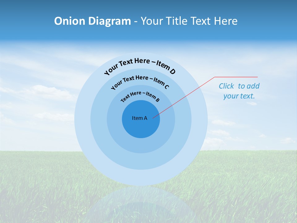 Daylight Cloud Field PowerPoint Template