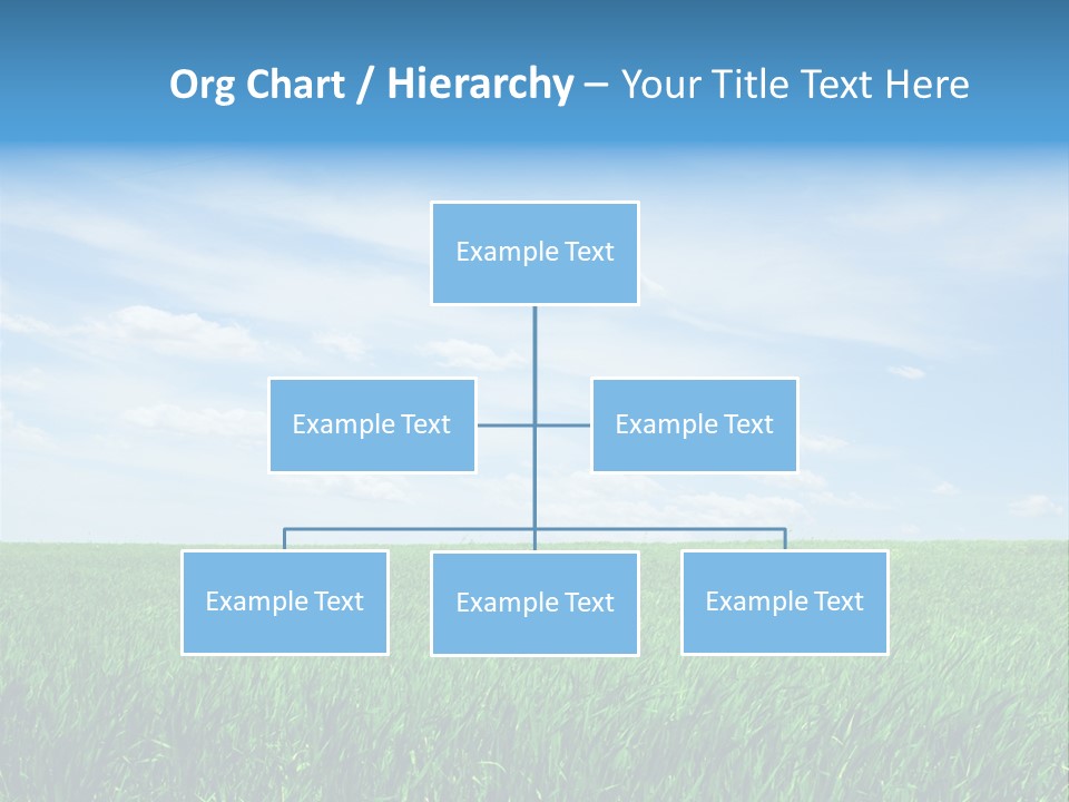 Daylight Cloud Field PowerPoint Template