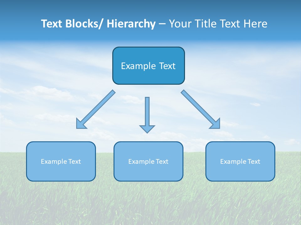 Daylight Cloud Field PowerPoint Template