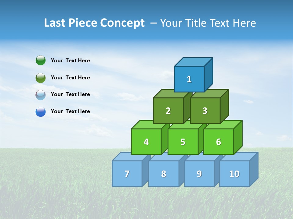 Daylight Cloud Field PowerPoint Template