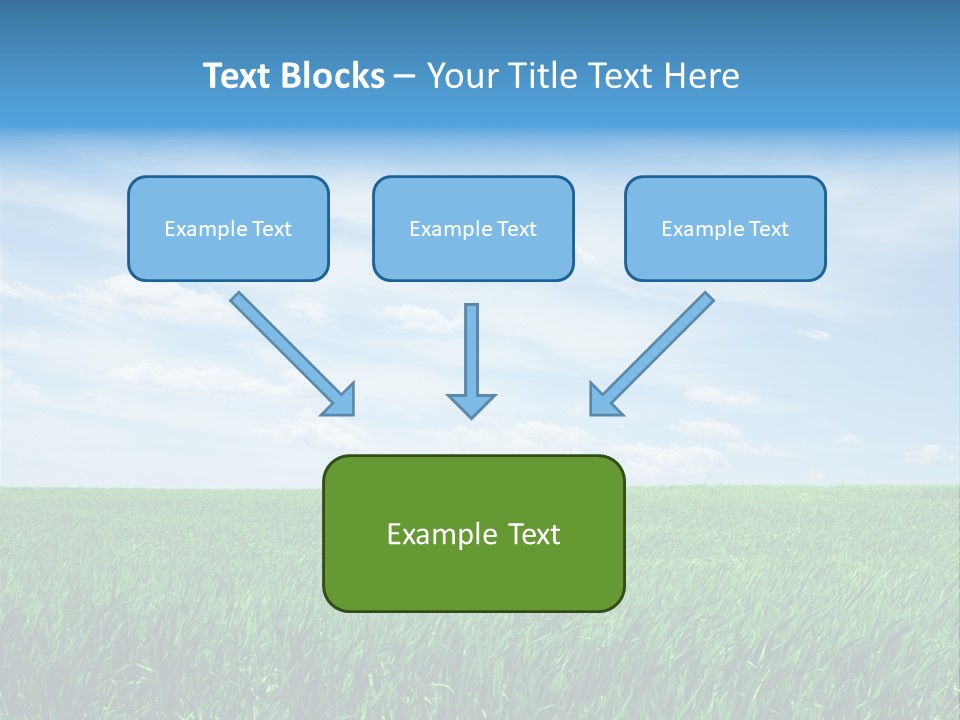 Daylight Cloud Field PowerPoint Template