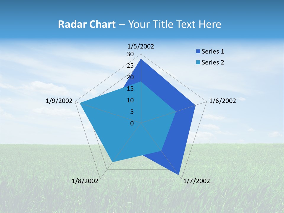 Daylight Cloud Field PowerPoint Template