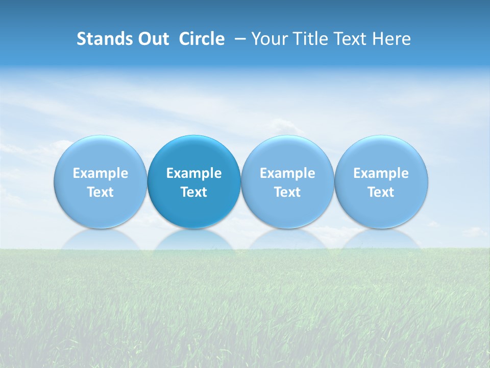 Daylight Cloud Field PowerPoint Template