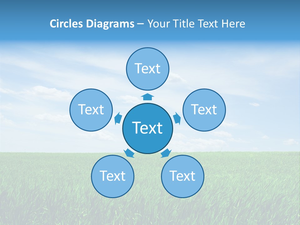 Daylight Cloud Field PowerPoint Template