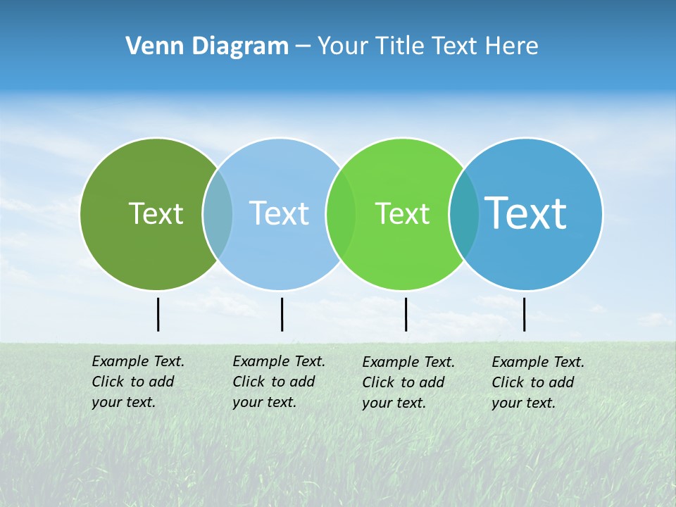 Daylight Cloud Field PowerPoint Template