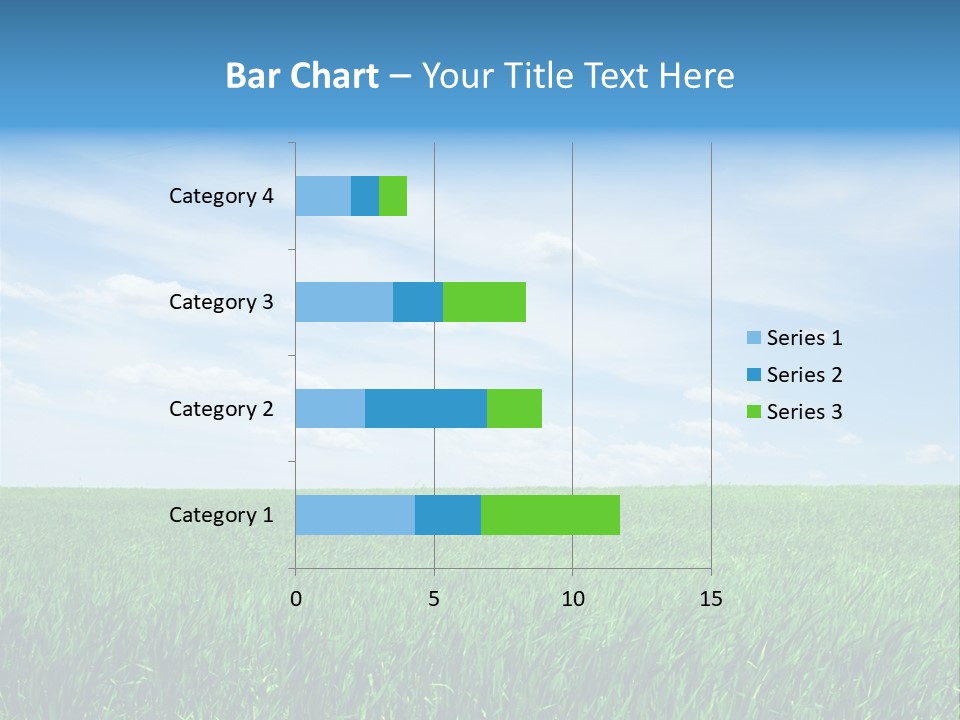 Daylight Cloud Field PowerPoint Template