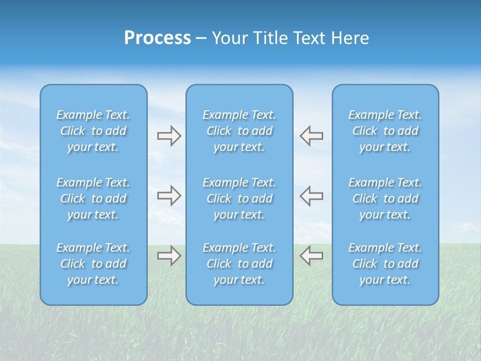 Daylight Cloud Field PowerPoint Template