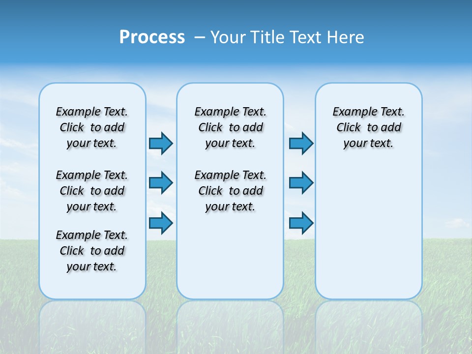 Daylight Cloud Field PowerPoint Template