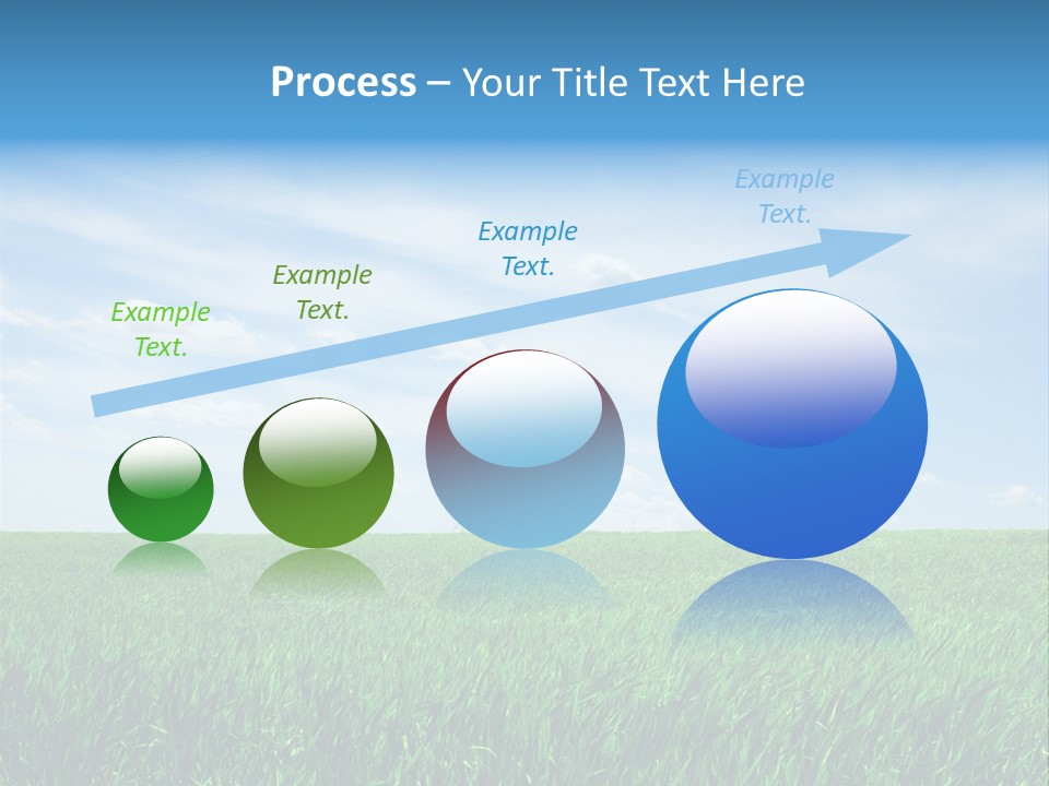 Daylight Cloud Field PowerPoint Template