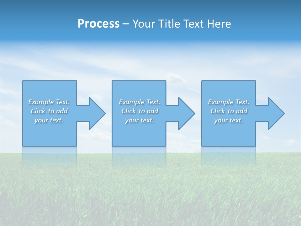 Daylight Cloud Field PowerPoint Template