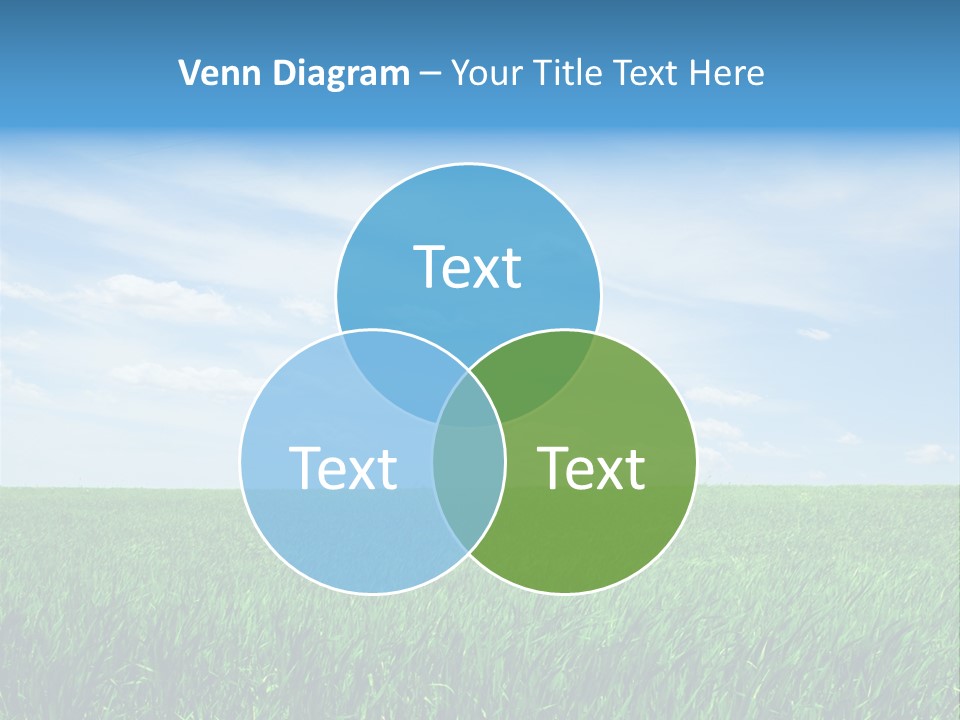 Daylight Cloud Field PowerPoint Template