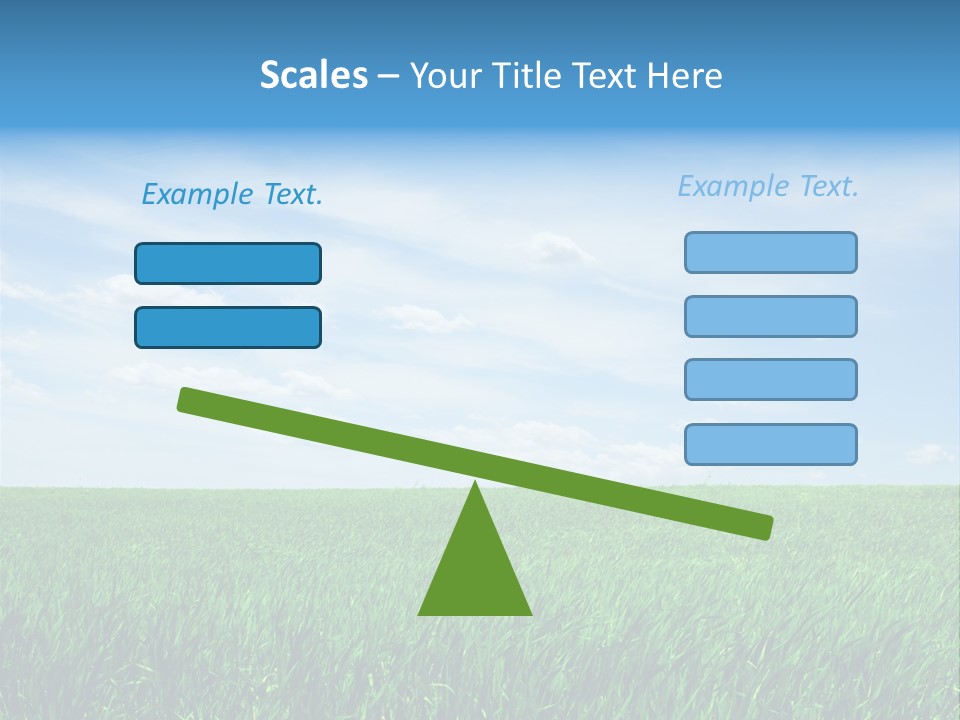 Daylight Cloud Field PowerPoint Template