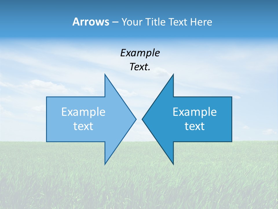 Daylight Cloud Field PowerPoint Template
