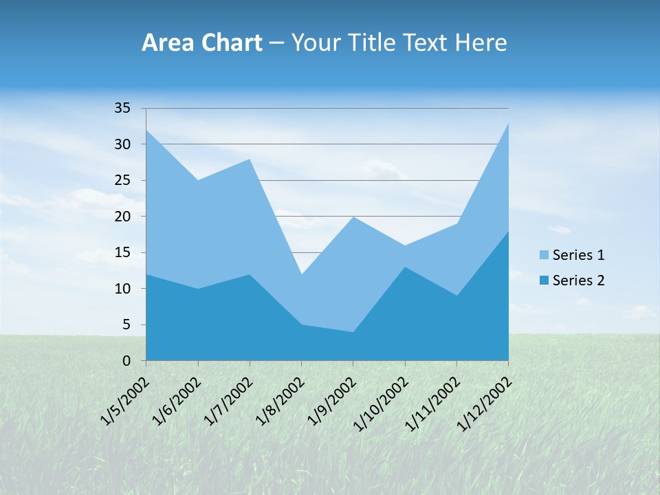 Daylight Cloud Field PowerPoint Template