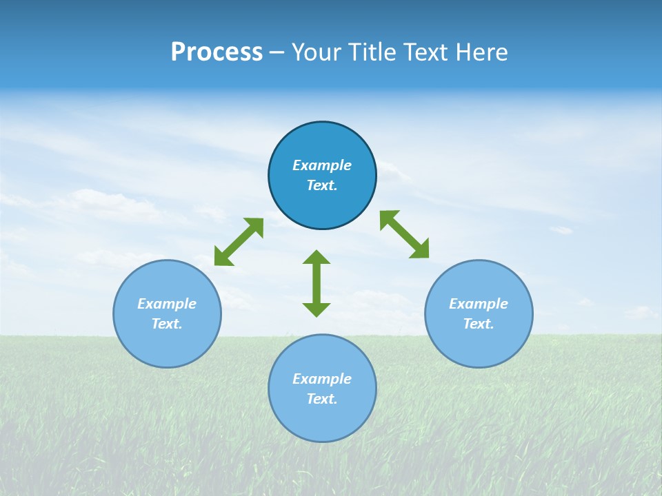 Daylight Cloud Field PowerPoint Template